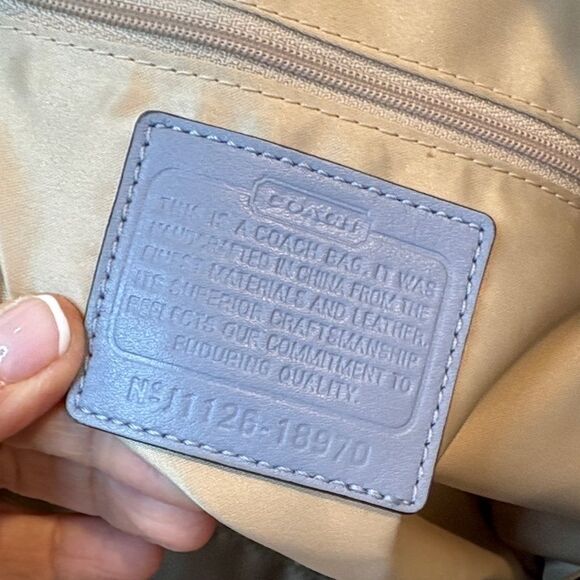 Coach Bag Purse Handbag Charlie Chelsea Sateen Scarf Print Colorful Tote Bag - Picture 14 of 16